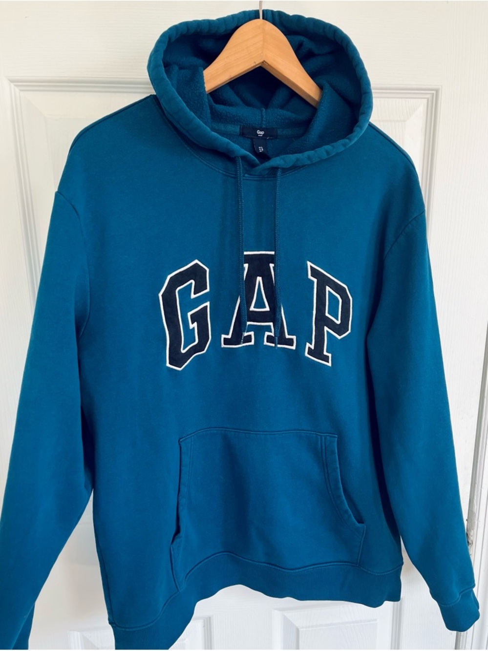 GAP Men's sz L Petrol Hoodie Sweater